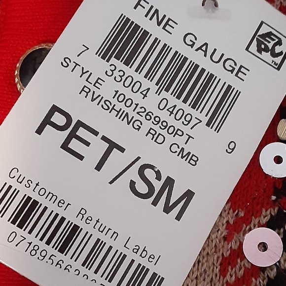 Charter Club Ravishing Red Sequined Plaid Cardigan Sweater - Picture 12 of 14